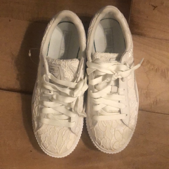 Puma Shoes - Limited edition bridal lady lace pumas